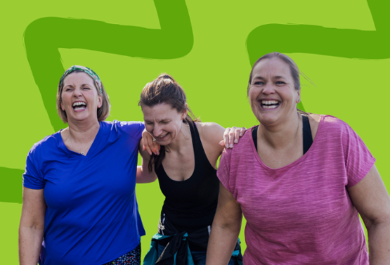 3 woman laughing